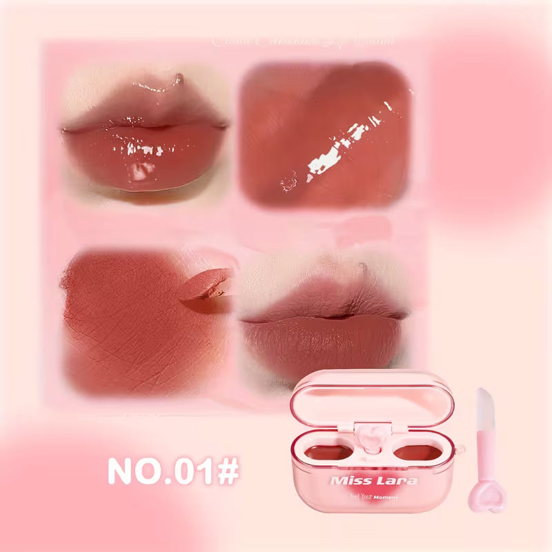Miss Lara 2-in-1 Matte & Gloss Lip Duo
