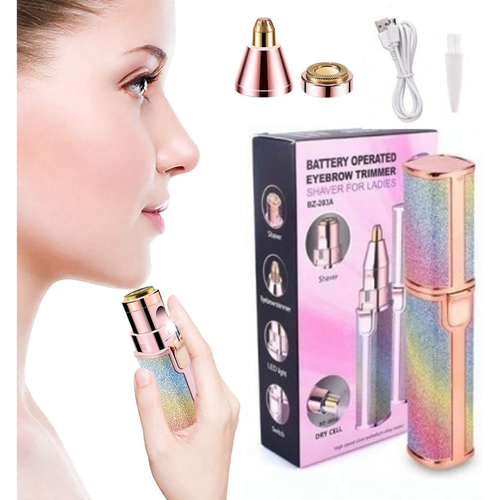 2-in-1 Rechargeable Eyebrow & Facial Hair Trimmer for Women - product image 1