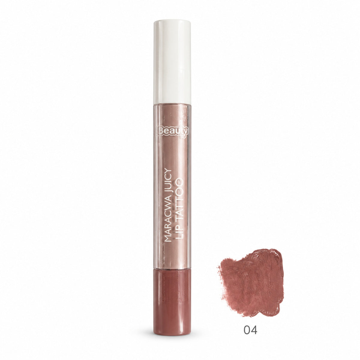 3Q Beauty Maracwa Juicy Lip Tattoo shade 04 Warm Rosy Nude