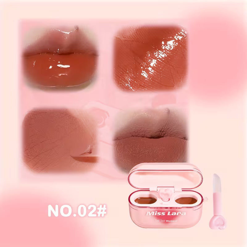 Miss Lara 2-in-1 Matte & Gloss Lip Duo