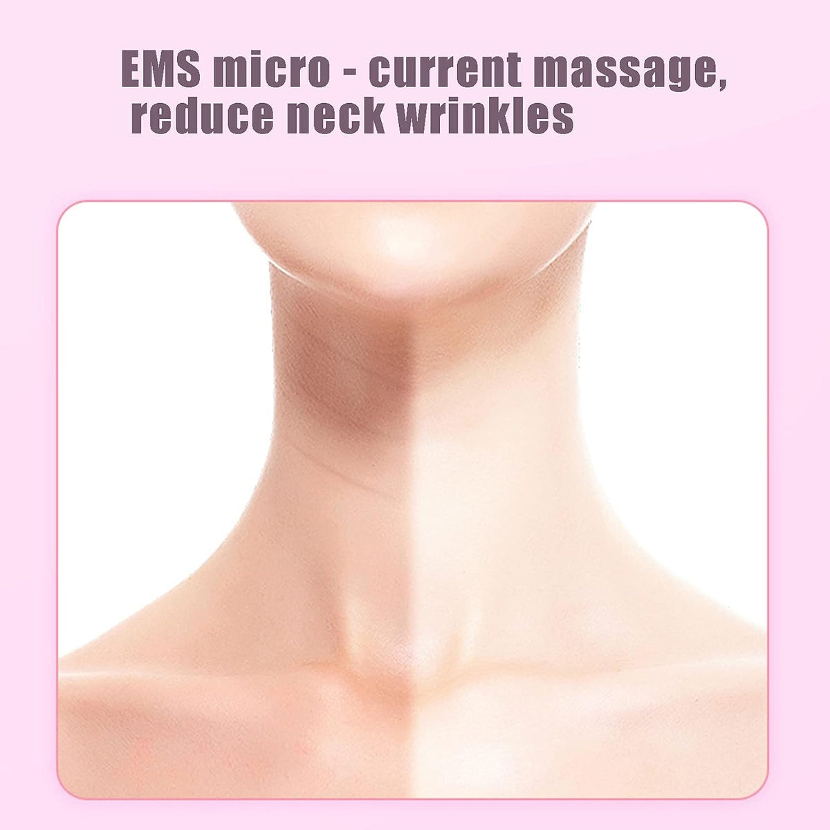 Neck Firming Anti-Wrinkle Massager in use on neck