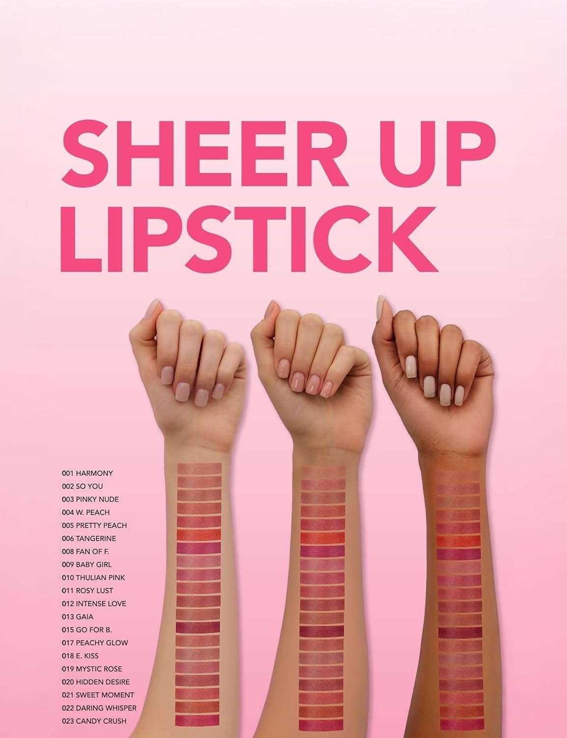 Flormar Sheer Up Moisturizing Lipstick applicator detail