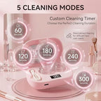 Ultrasonic Contact Lens Cleaner Case with LED Display - size and design detail