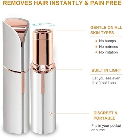 Flawless facial hair remover machine packaging