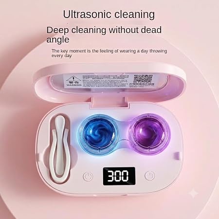 Ultrasonic Contact Lens Cleaner Case with LED Display - packaging