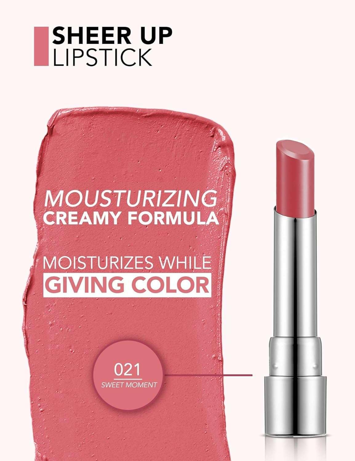 Flormar Sheer Up Moisturizing Lipstick packaging