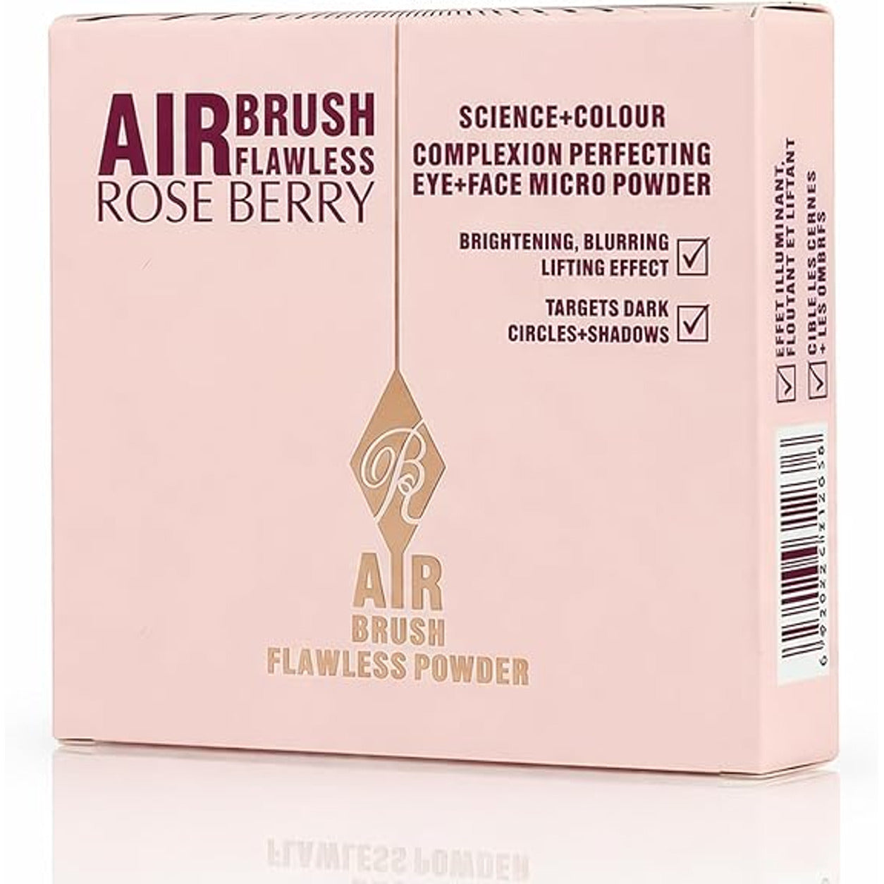 RoseBerry Airbrush Flawless Powder puff and mirror