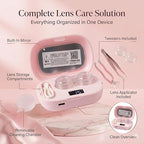 Ultrasonic Contact Lens Cleaner Case with LED Display - LED screen display