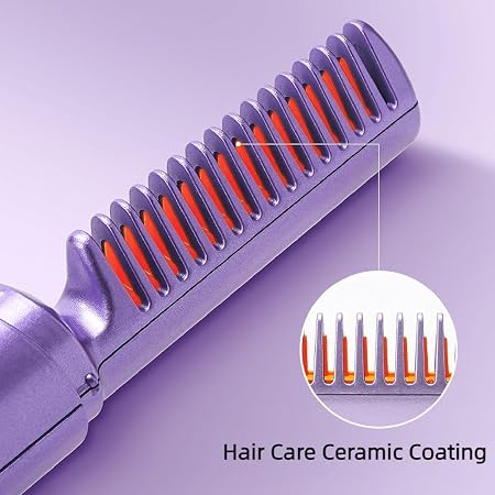 Aputue Mini Cordless Hair Straightener size comparison in hand