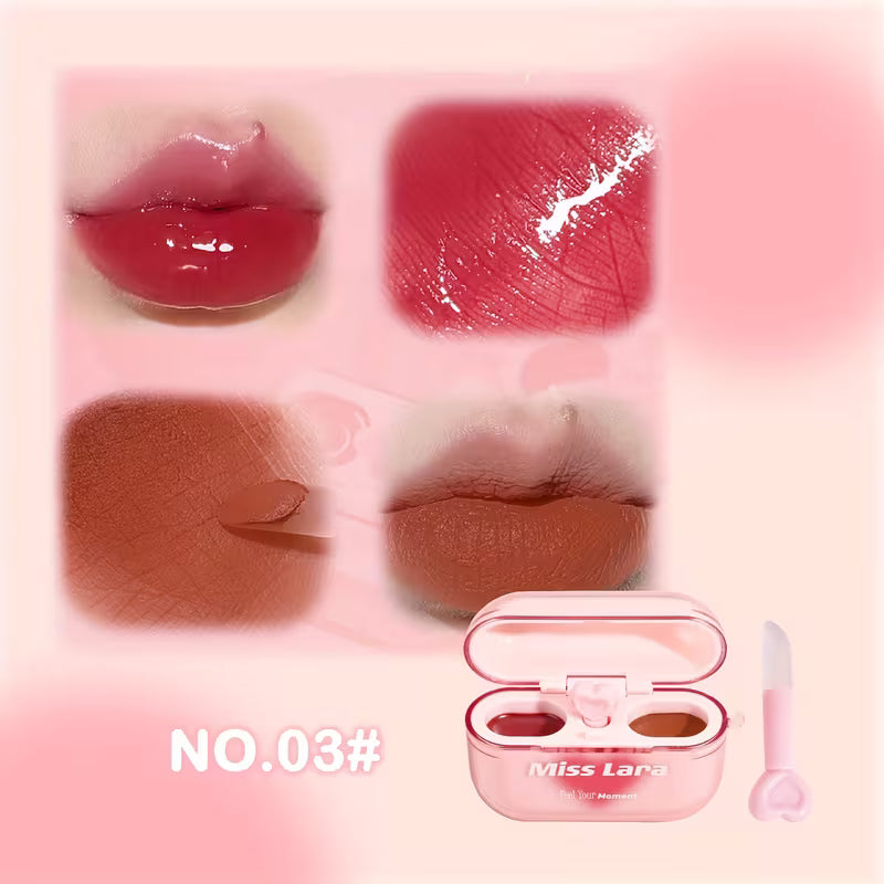 Miss Lara 2-in-1 Matte & Gloss Lip Duo