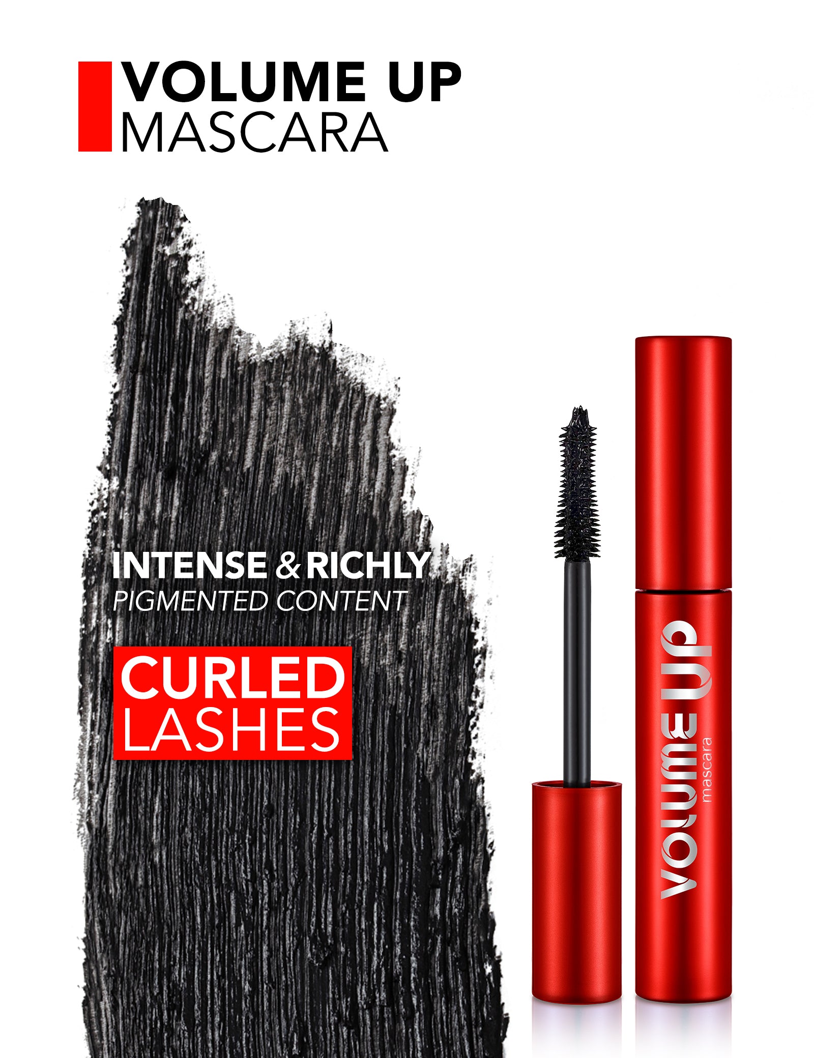 Flormar Volume Up Mascara eye makeup result