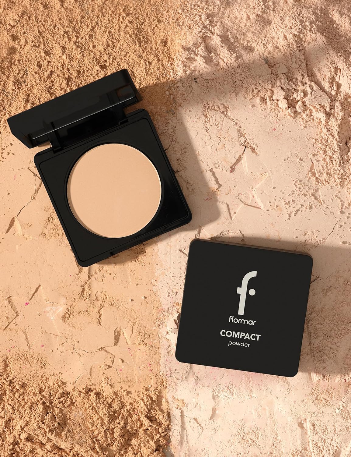 Flormar Compact Powder 093 Natural Coral Beige packaging