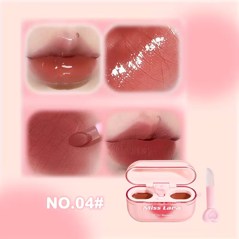 Miss Lara 2-in-1 Matte & Gloss Lip Duo