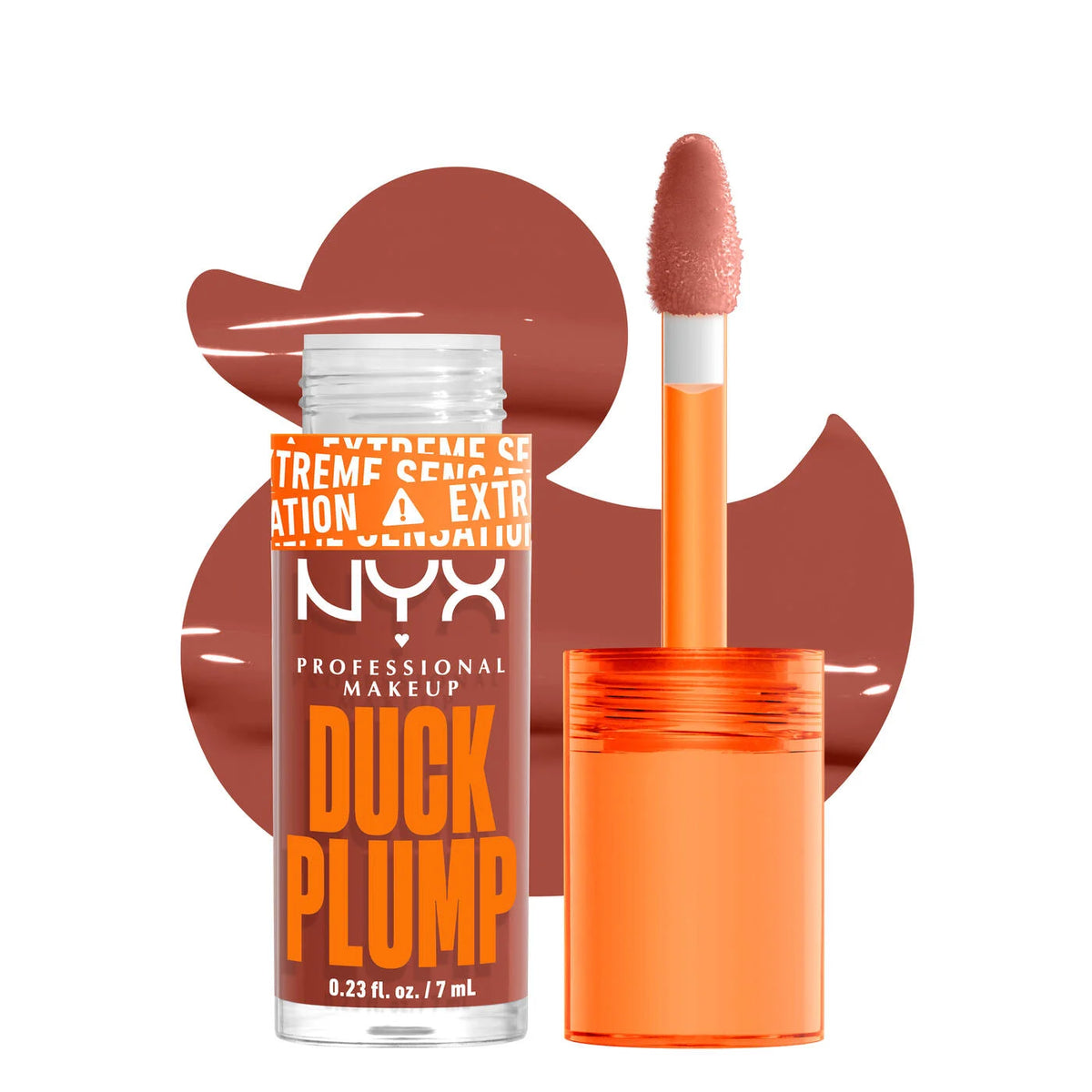 Duck Plump High Pigment Plumping Lip Gloss tube cap off shot
