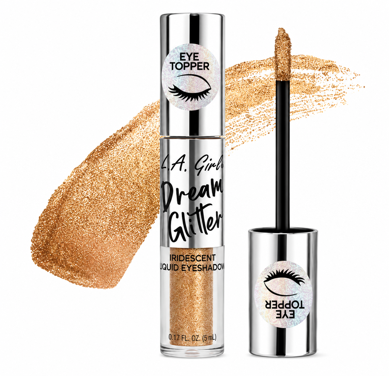 LA Girl Dream Glitter Liquid Eyeshadow light blue shade