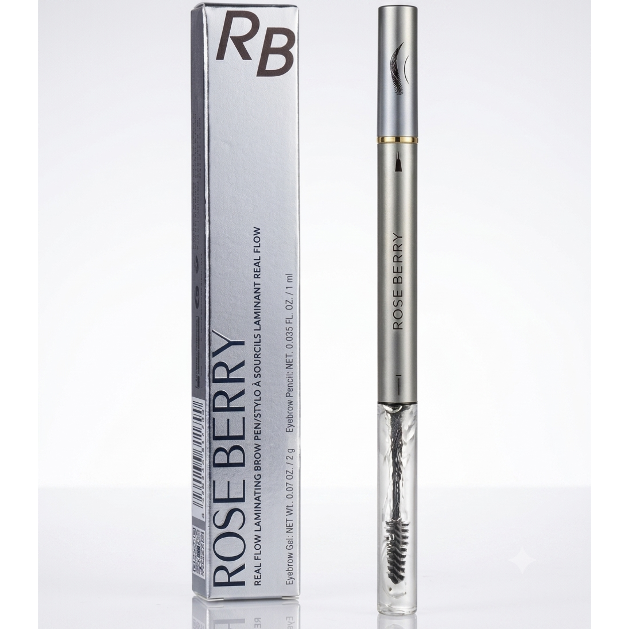 Rose Berry Real Flow Laminating Brow Pen 2-in-1 Eyebrow Gel and Pencil product image