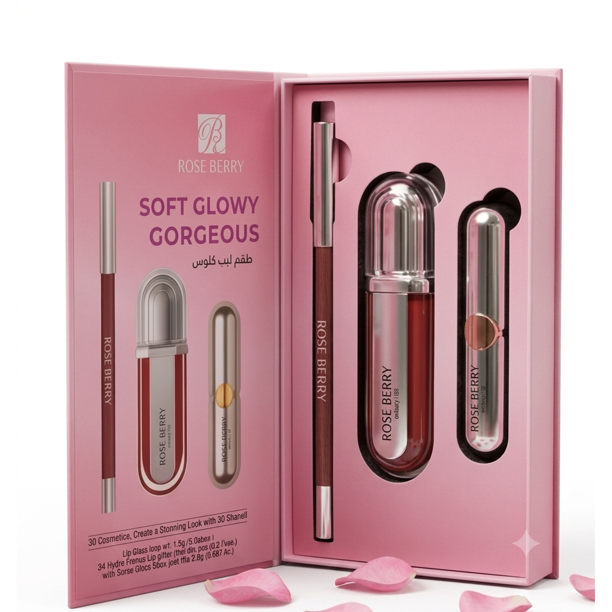 RoseBerry SOFT GLOWY GORGEOUS Lip Liner set