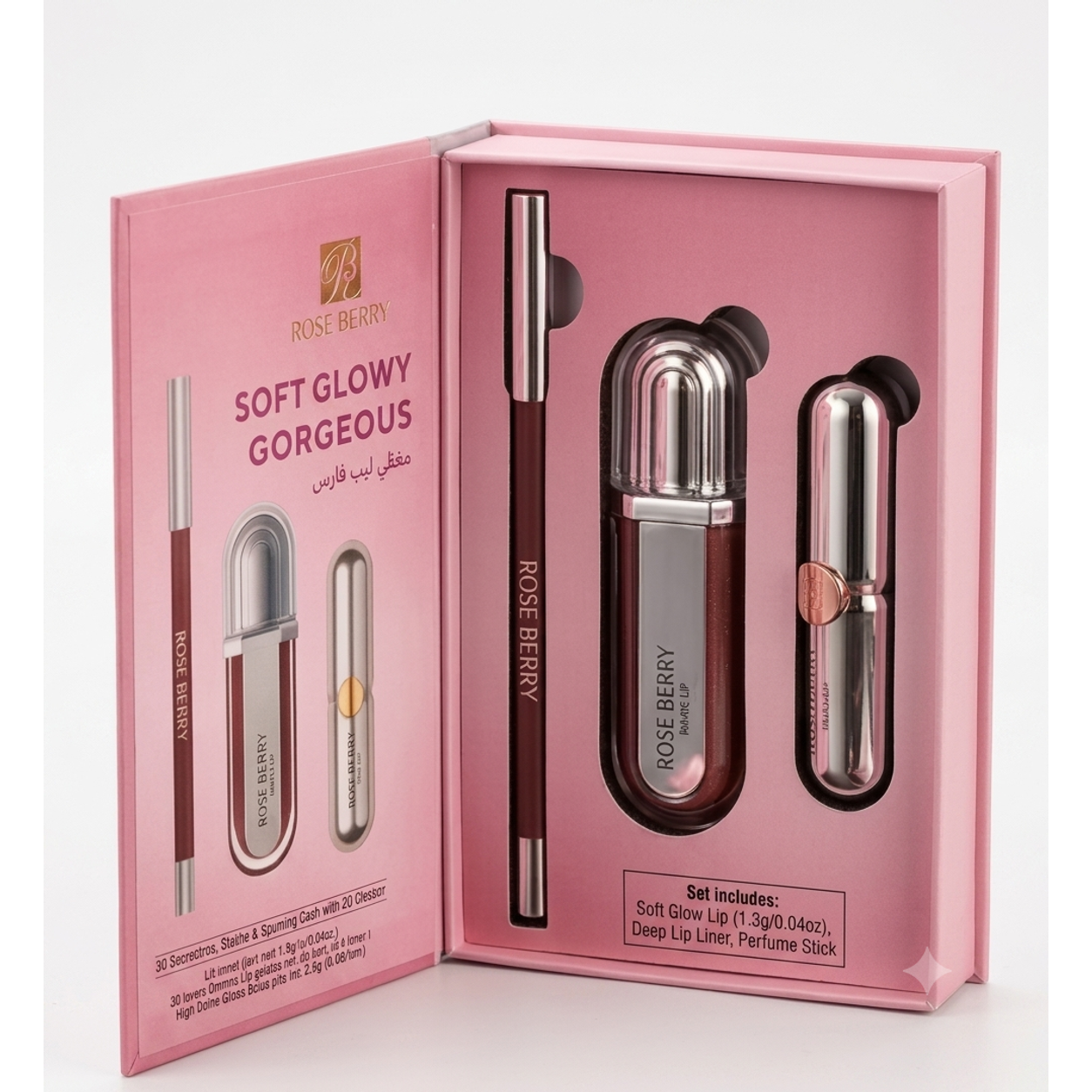 RoseBerry SOFT GLOWY GORGEOUS Lip Liner set