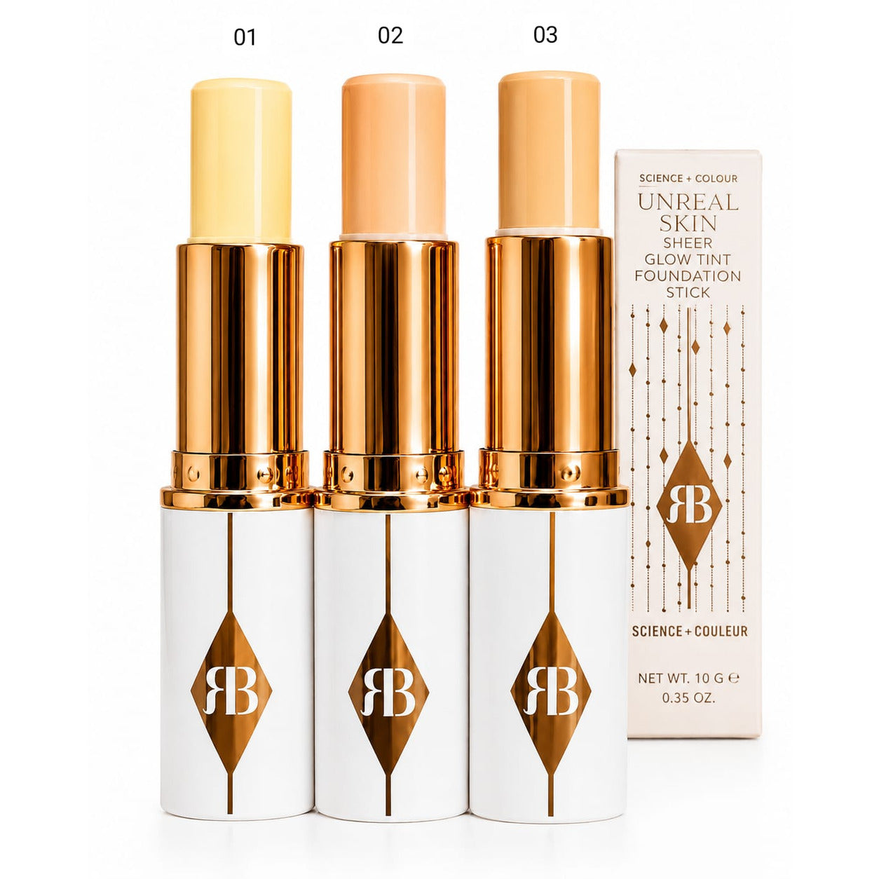 RoseBerry foundation stick glow finish