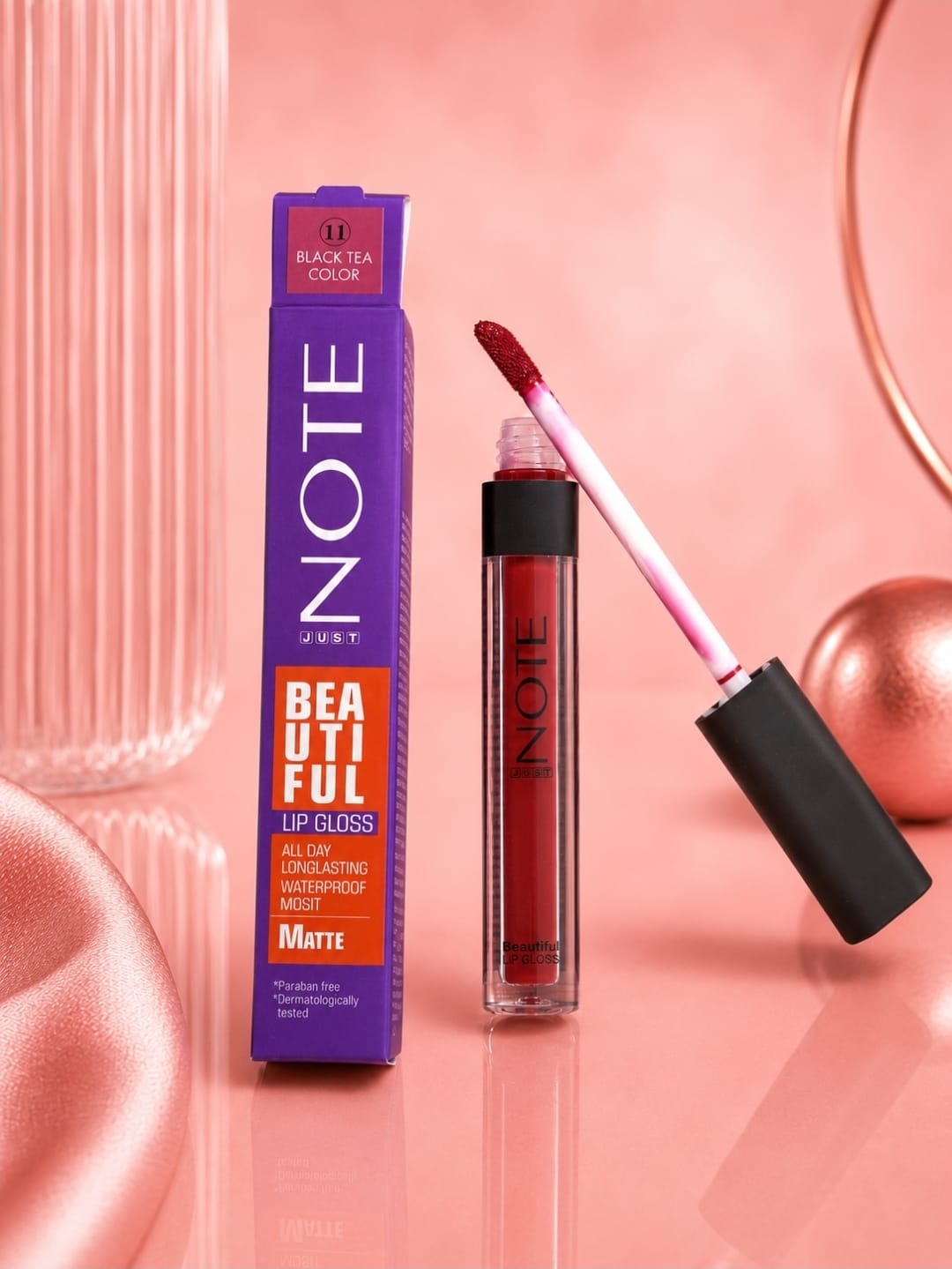 NOTE Beautiful Matte Lip Gloss shade 11 Black Tea Color product image