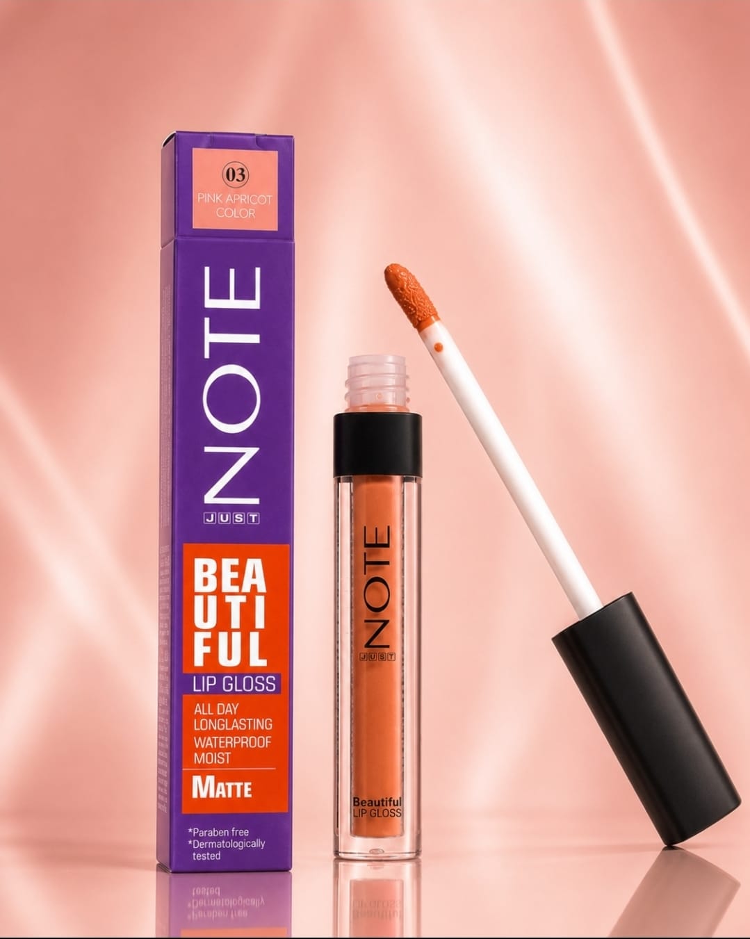NOTE Beautiful Matte Lip Gloss shade 01 Cherry Powder product image
