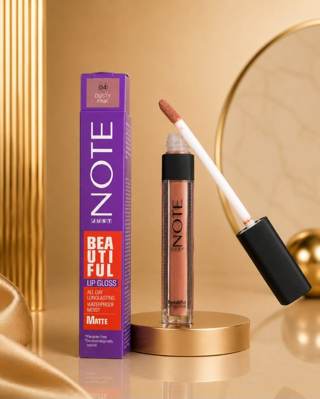NOTE Beautiful Matte Lip Gloss shade 04 Dusty Pink product image