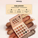 Pure Color Eyeshadow Palette Y001 shade swatches close-up