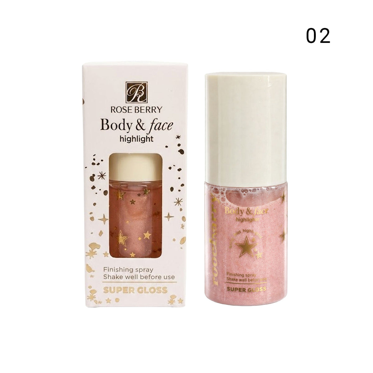 Roseberry Body and Face Highlighter 100ml color 2