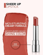 Flormar Sheer Up Lipstick shade Peachy Glow