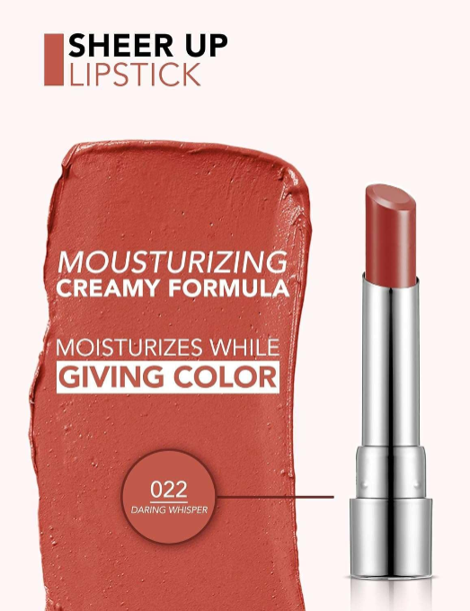 Flormar Sheer Up Lipstick shade Peachy Glow