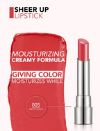 Flormar Sheer Up Lipstick shade Candy Crush