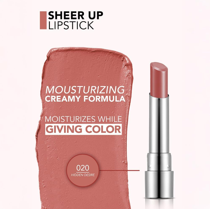 Flormar Sheer Up Lipstick shade Warm Peach