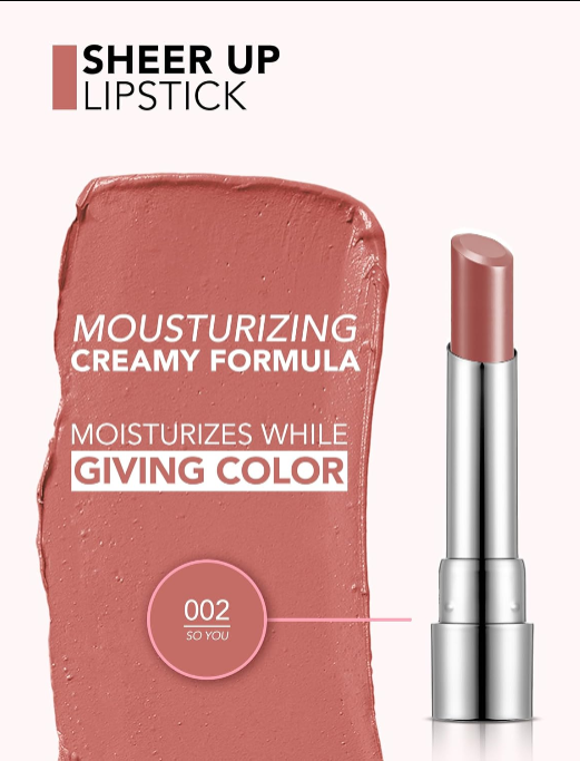 Flormar Sheer Up Lipstick shade Hidden Desire