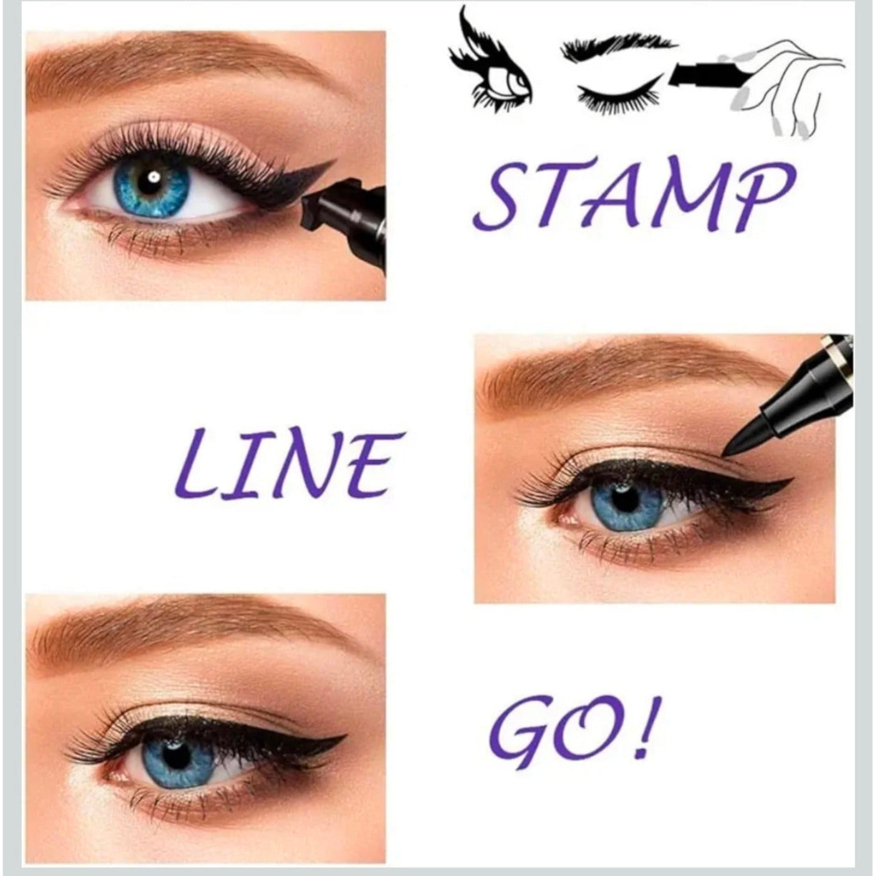 Rose Berry Eyeliner Stamp Pen fine tip