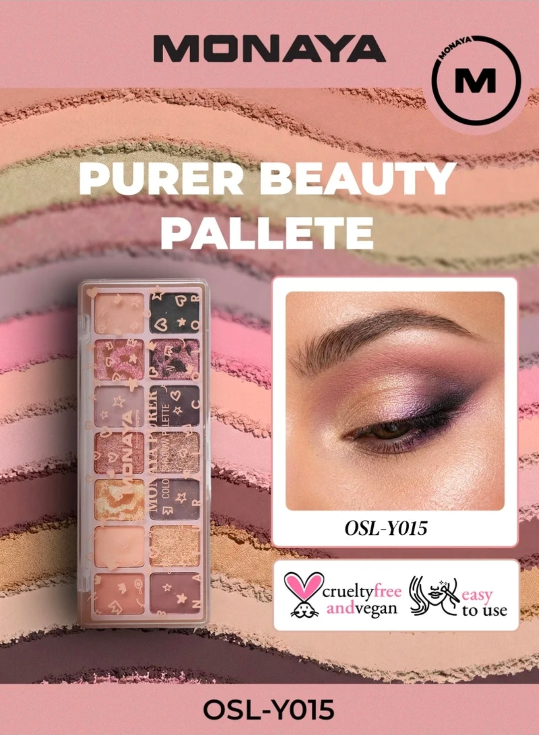 Monaya Pure Beauty Palette open shades