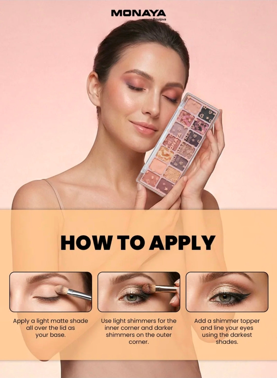 Monaya Pure Beauty Palette makeup palette