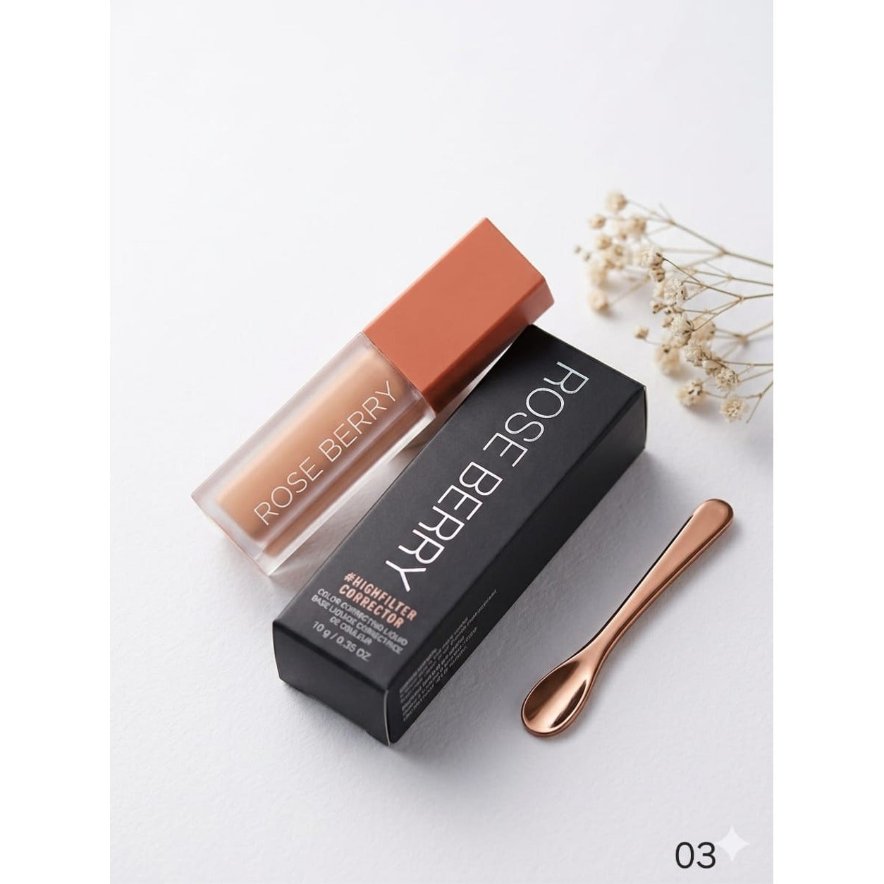 Rose Berry High Filter Corrector shade swatches