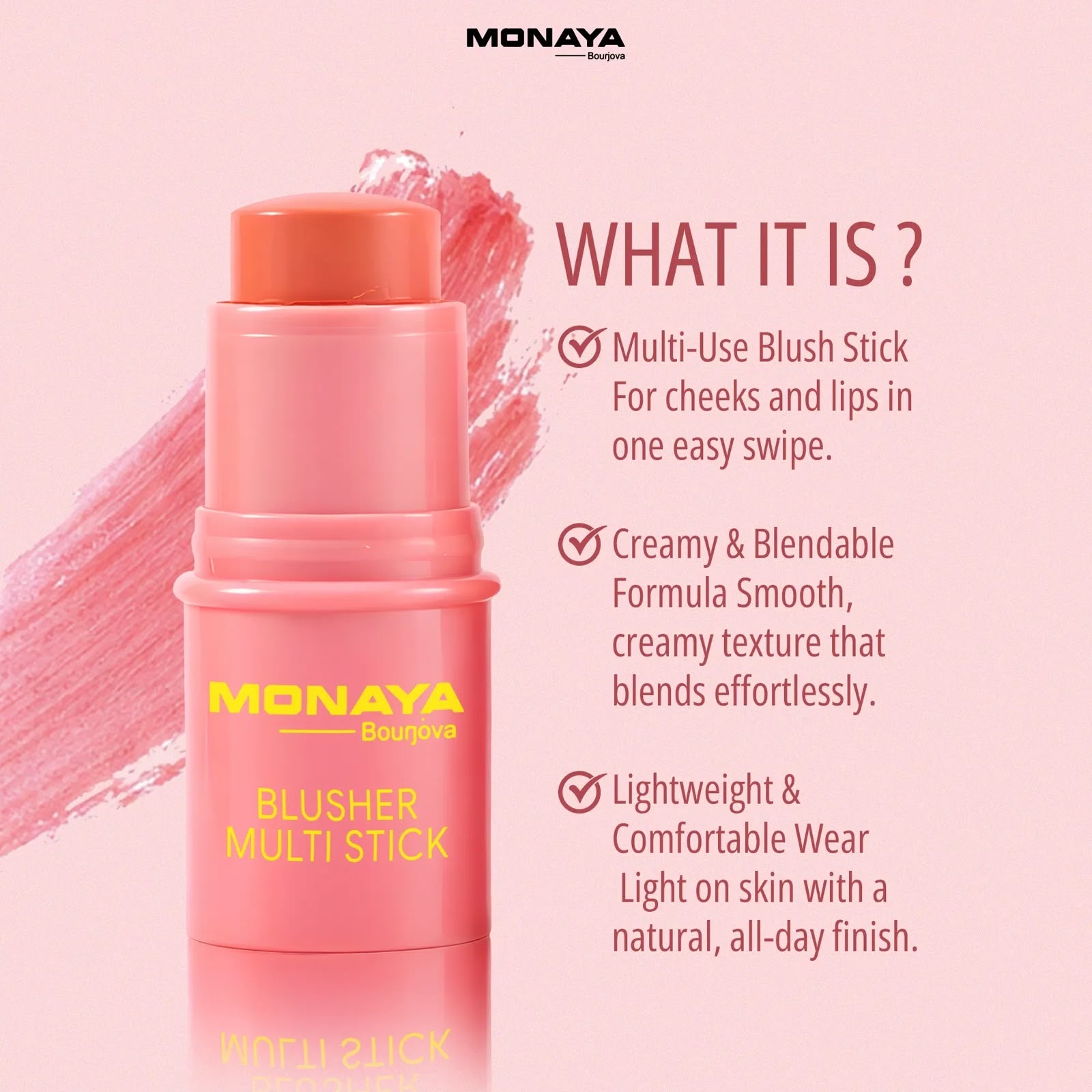 Monaya Multi-Use Cream Blush Stick