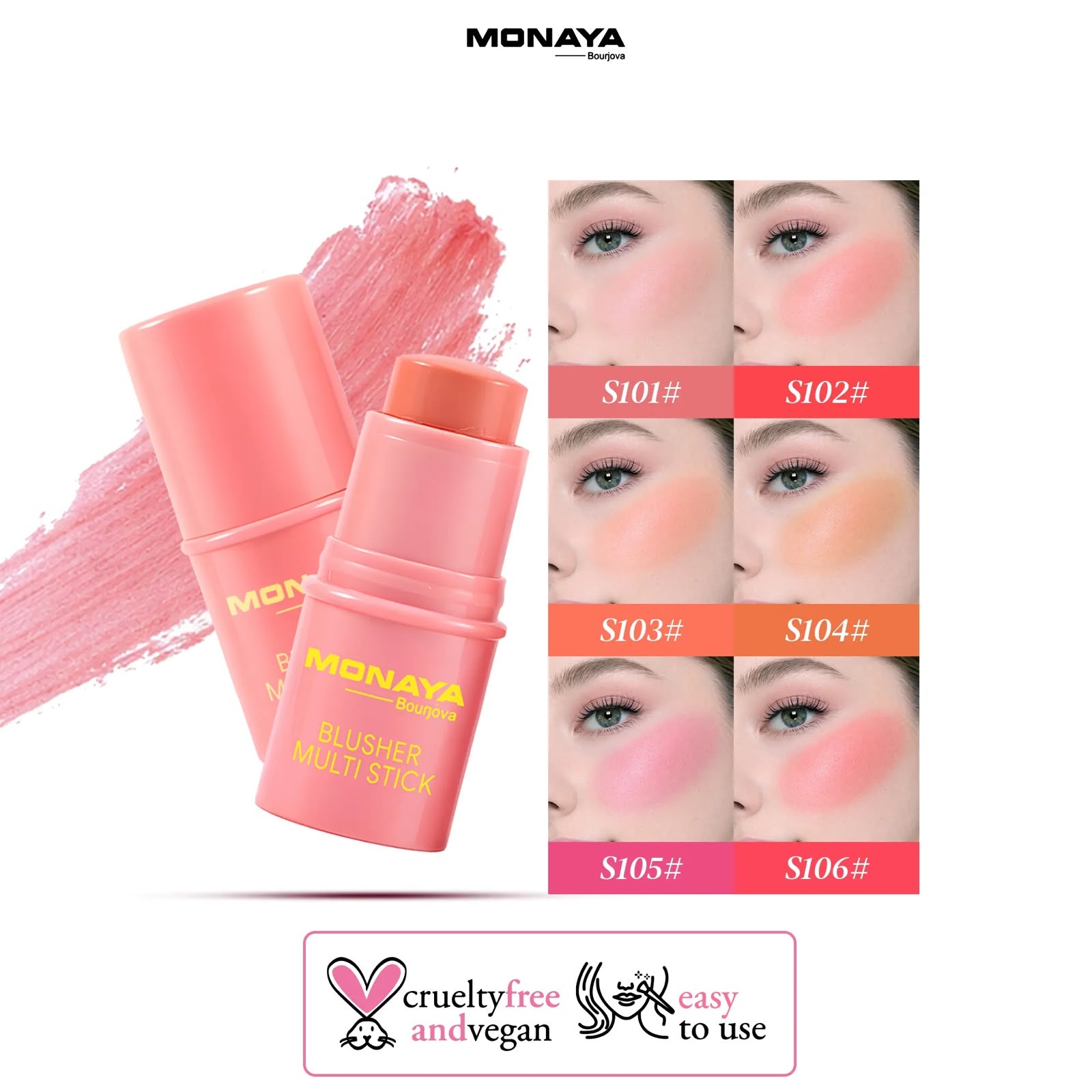 Monaya Multi-Use Cream Blush Stick