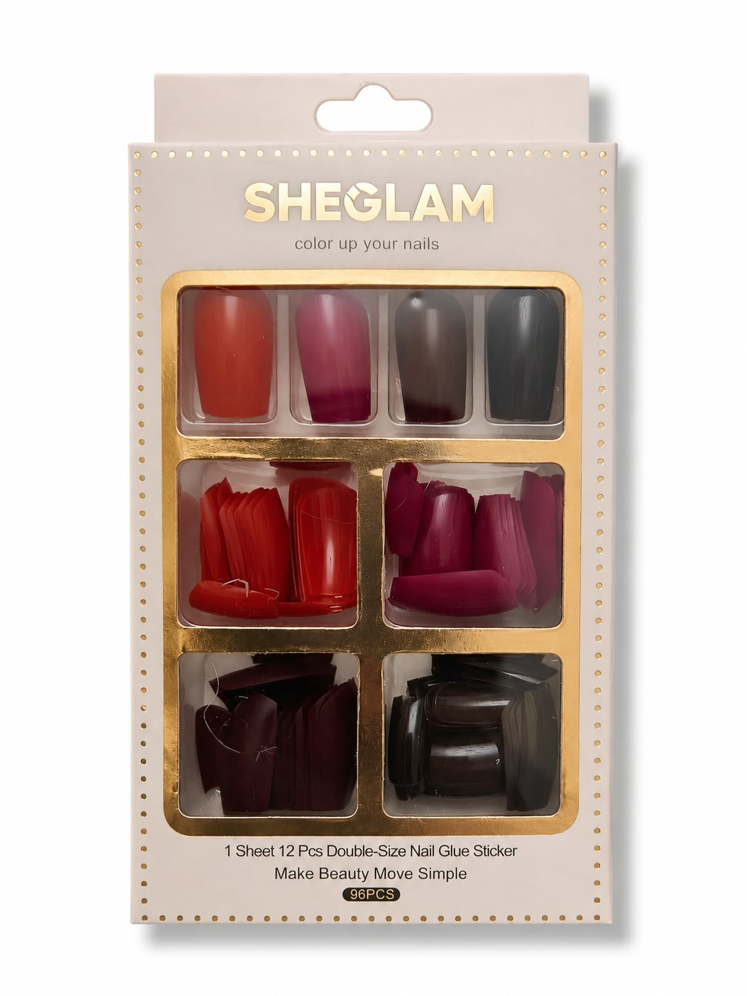 Sheglam - 96Pcs Double Size Nails – product image 1 | صورة المنتج 1