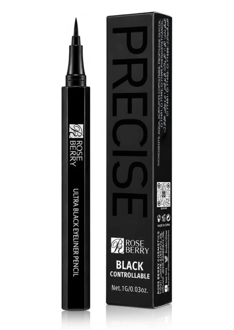 RoseBerry Ultra Black Eyeliner Pencil – product image 2 | صورة المنتج 2