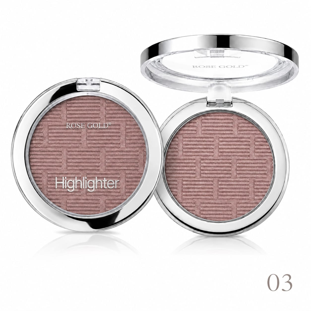 Rose Gold Highlighter glow finish