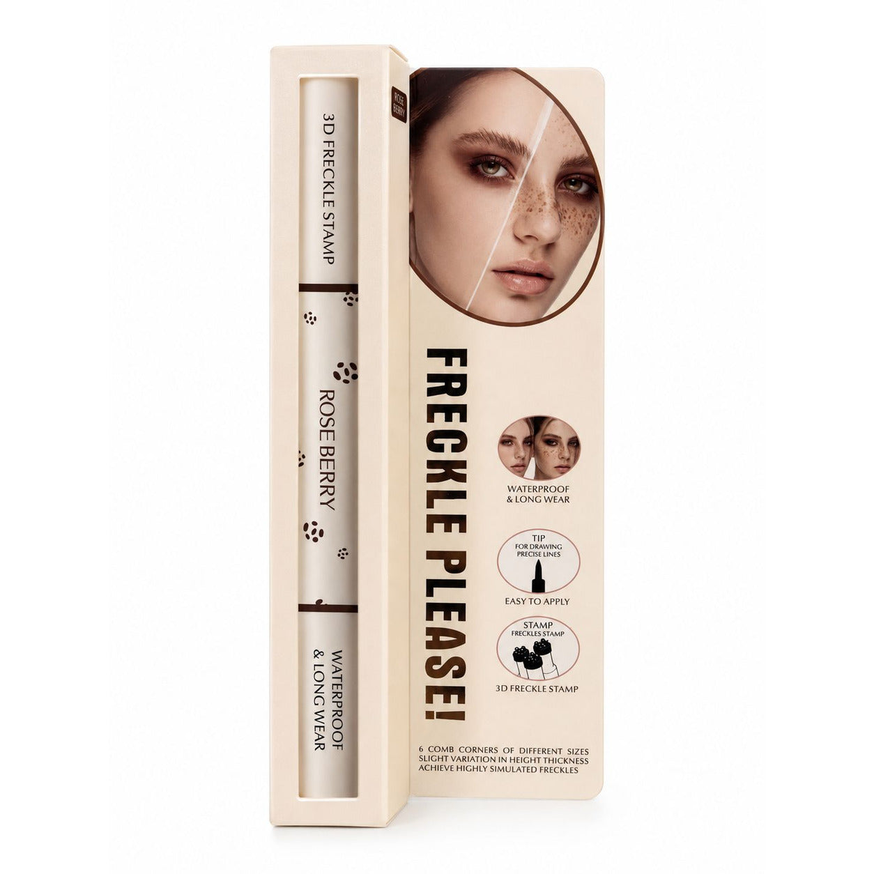 Rose Berry 3D Freckle Stamp product front view