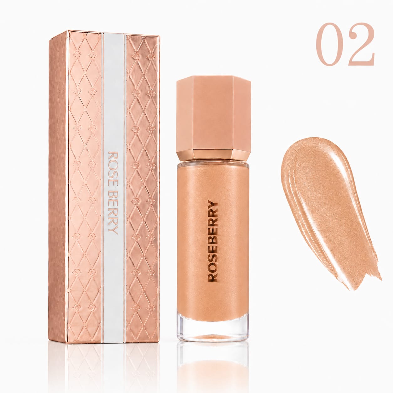 RoseBerry Liquid Highlighter shade detail