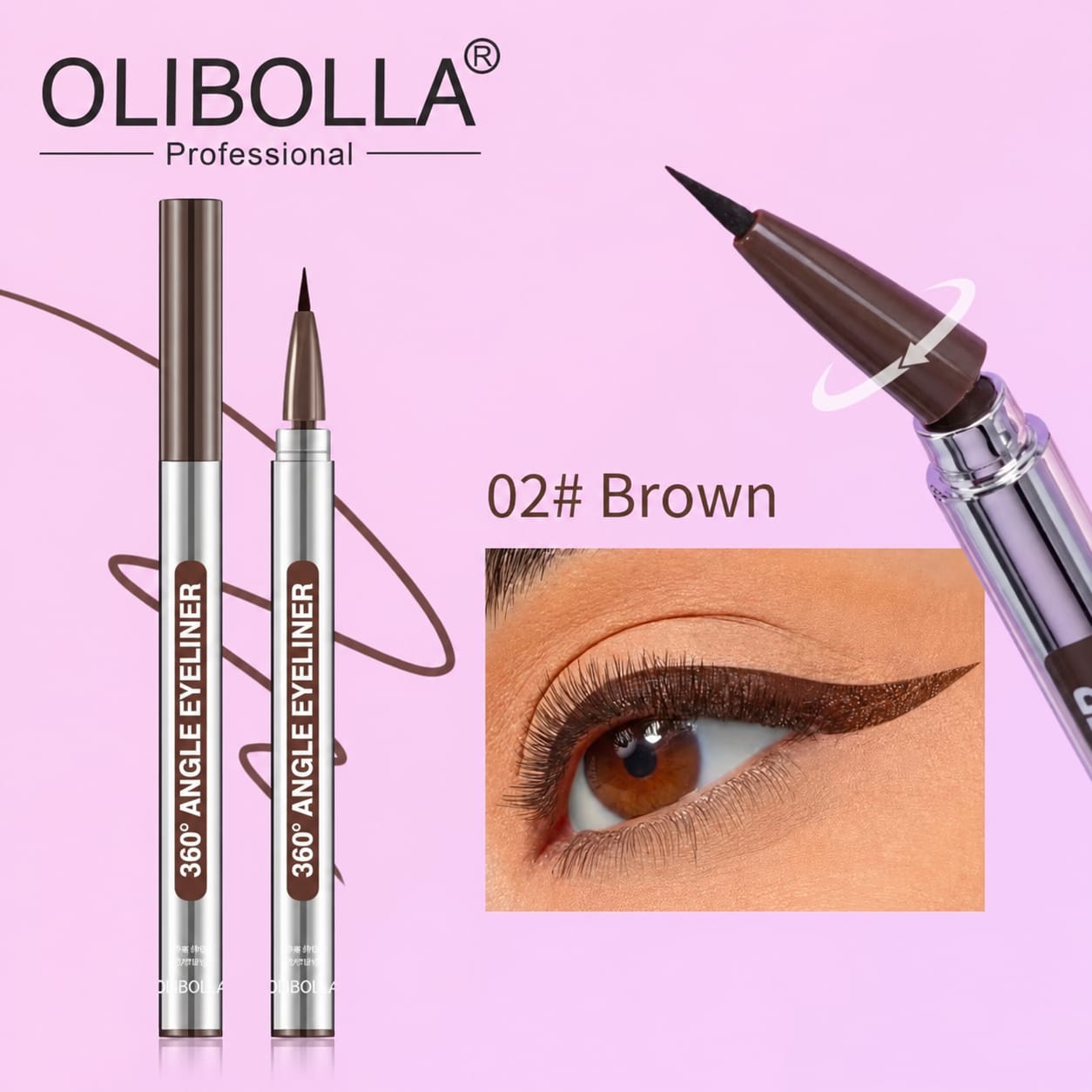 Olibolla 360° Waterproof Liquid Eyeliner