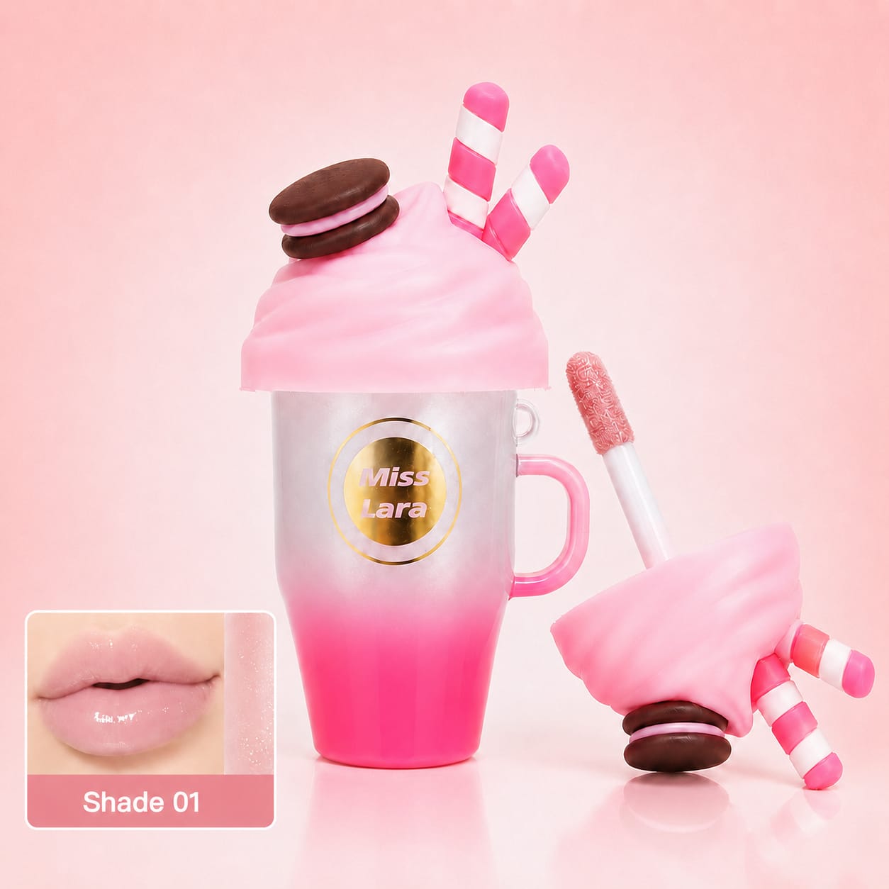 Miss Lara Pink Me High Shine Lip Gloss