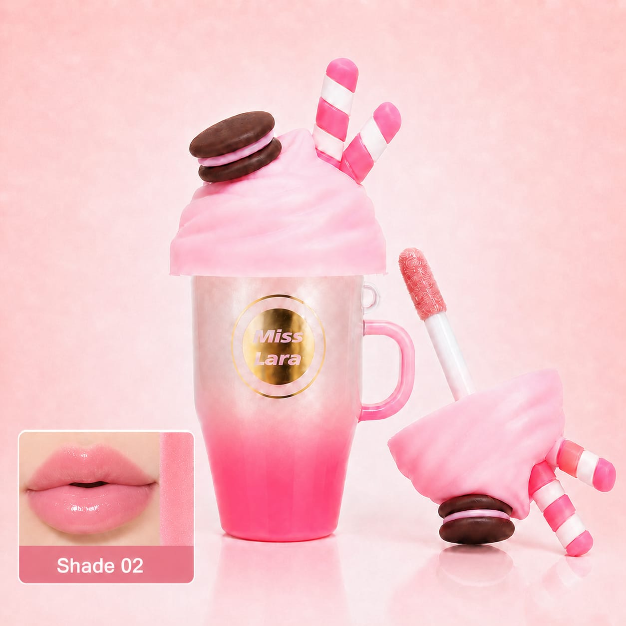 Miss Lara Pink Me High Shine Lip Gloss