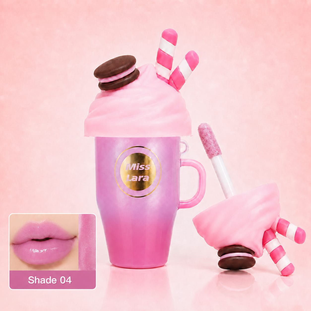 Miss Lara Pink Me High Shine Lip Gloss