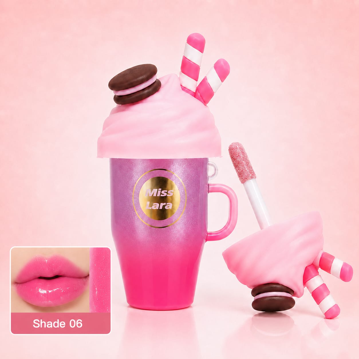 Miss Lara Pink Me High Shine Lip Gloss