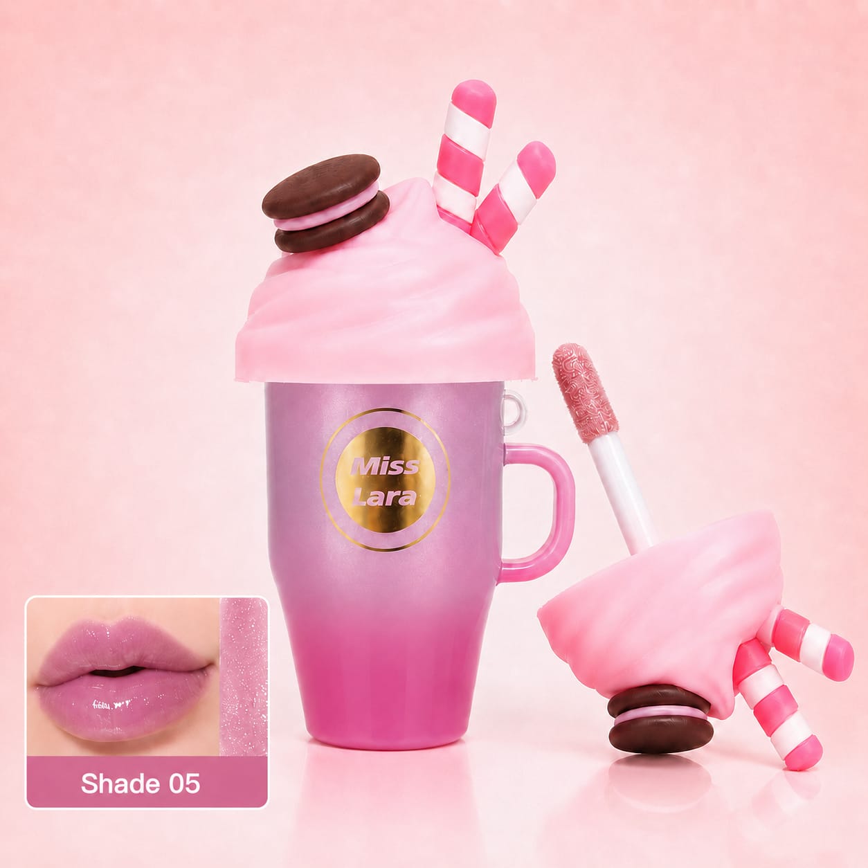Miss Lara Pink Me High Shine Lip Gloss